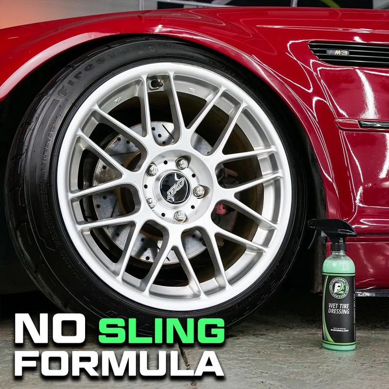 ExoForma Wet Tire Dressing Spray - Extremely High Shine Tire