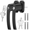 GETLITOOL Lockable Window Handles, 2-Piece Aluminium Window Lock with Keys,