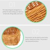 Healeved DOITOOL Rattan Effect Storage Baskets - Small Storage Baskets,