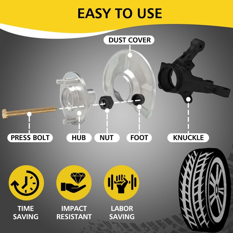 Wheel Hub Removal Tool Impact Rated Automotive Wheel Bearing Removal