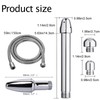 Metal Nozzle Clean Shower Head, 2 Shower Heads 3 Aluminum