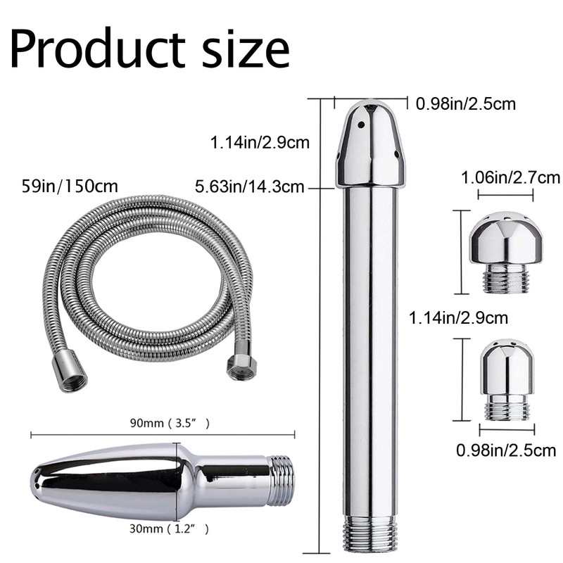 Metal Nozzle Clean Shower Head, 2 Shower Heads 3 Aluminum