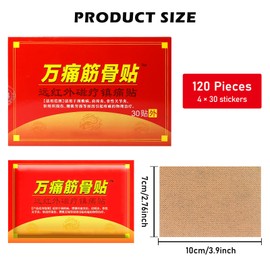 Schmerzlinderung Patch, 120 Stück Schmerzlinderungspflaster, Schmerzlinderung Wärmepflaster Für Nacken Und Schulter, Chinesische Ferninfrarot Pflaste, Schmerzlinderung Pflaster, Für Bei Muskel Knie