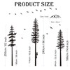 Large Pine Tree Wall Decals Peel and Stick Forest Tree