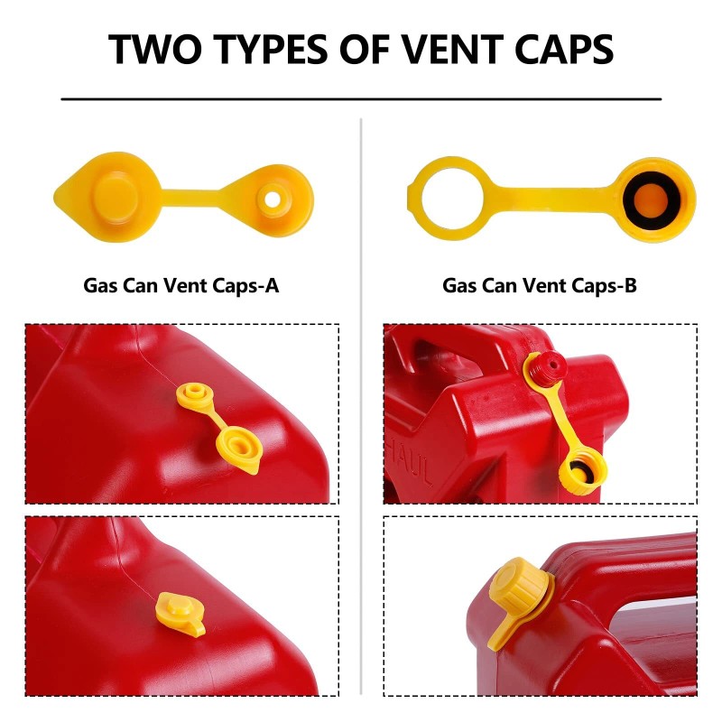 ZORYILUO Gas Can Spout Replacement Gas Can Nozzle (3 Kit-Yellow)