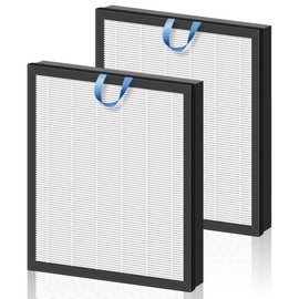 Vital 100S Replacement Filter for LEVOIT Vital 100S and Vital 100S-P Air Purifier, H13 True HEPA and High-Efficiency Activated Carbon Filter, Vital 100S-RF, 2 Pack, White