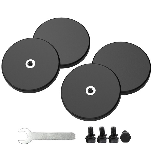 Magnetpro 4 Pieces Strong Rubber Coated Mounting Magnets Anti-Scratch, 30