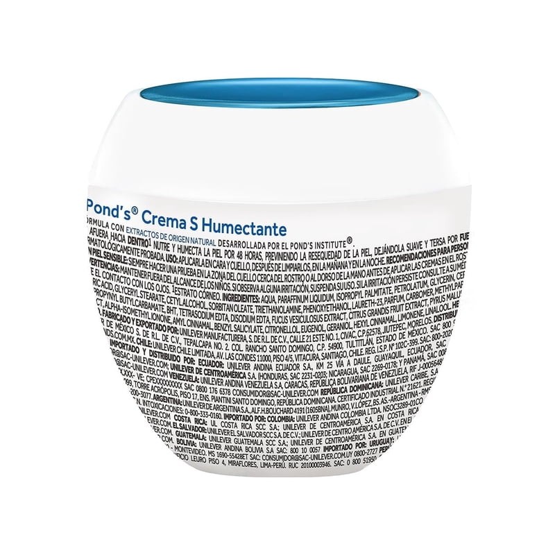 Crema facial Pond's S humectante nutritiva 400 g