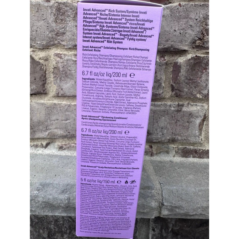 Aveda Invati Advanced Solutions For Thinning Hair ,Rich，gift Set