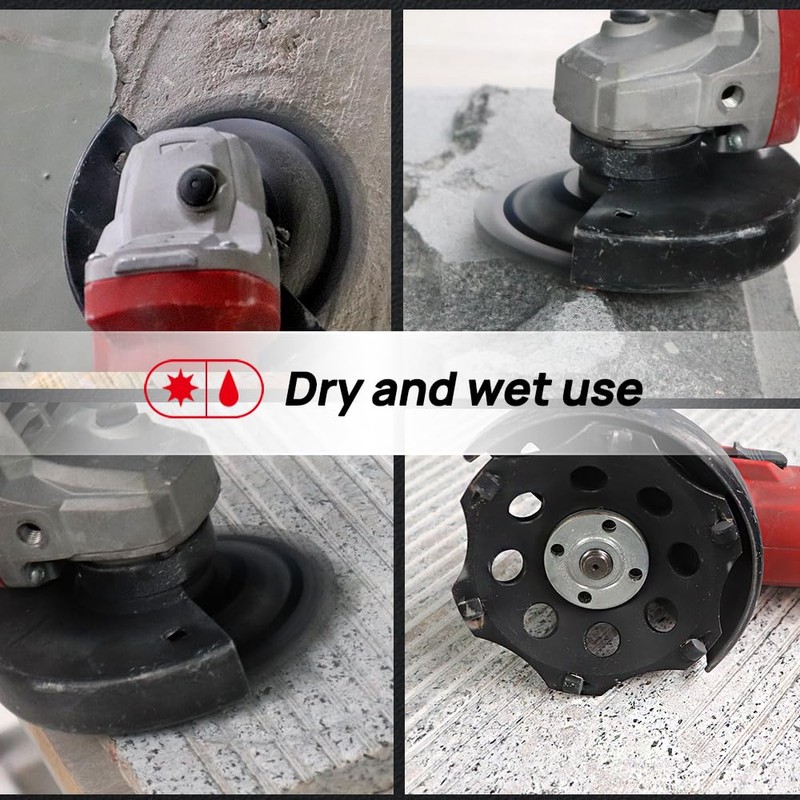 DT-DIATOOL PCD Diamond Grinding Cup Wheel 5 Inch Arbor 7/8"