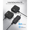 PQRQP 3 in 1 Microphone for iPhone/Android/Camera, Wireless Lavalier Microphone,
