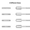 MelodySusie Safety Nail Drill Bits, 3/32'' Smooth Round Top Large