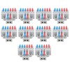 2-in-6-Out Lever Wire Connectors 10-Pack KV426 Push-in Terminal Blocks Compact