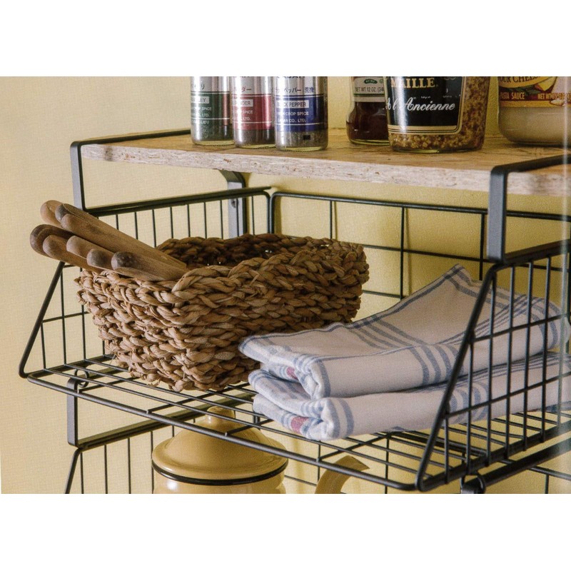 POSH LIVING Basket - W 12.2 x D 7.1 x