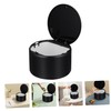 Ciieeo 1pc Mini Desktop Trash Can with Press Top Lid
