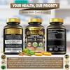 Tenmido Ashwagandha Supplements - 6in1 with Turmeric, Rhodiola, Ginger, Holy