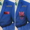 Pocket Squares Holder, Accessories for Men Square Scarf, Suits, Tuxedos,Vests