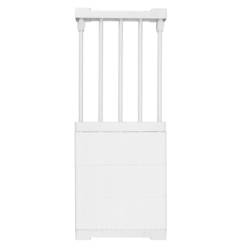 Tension Shelf Adjustable Closet Divider 24cm Width Storage Rack for