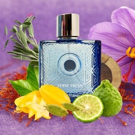 Verse Fresh For Men Eau de Parfum 3.4 Fl. Oz, Woody Aquatic fragrance for men.