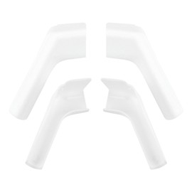 Trasylph Pack of 4 RV Gutter Spout, RV Rain Gutter Spouts, Includes 2 Right and 2 Left Sides, Compatible with Many RVs(Color:White)
