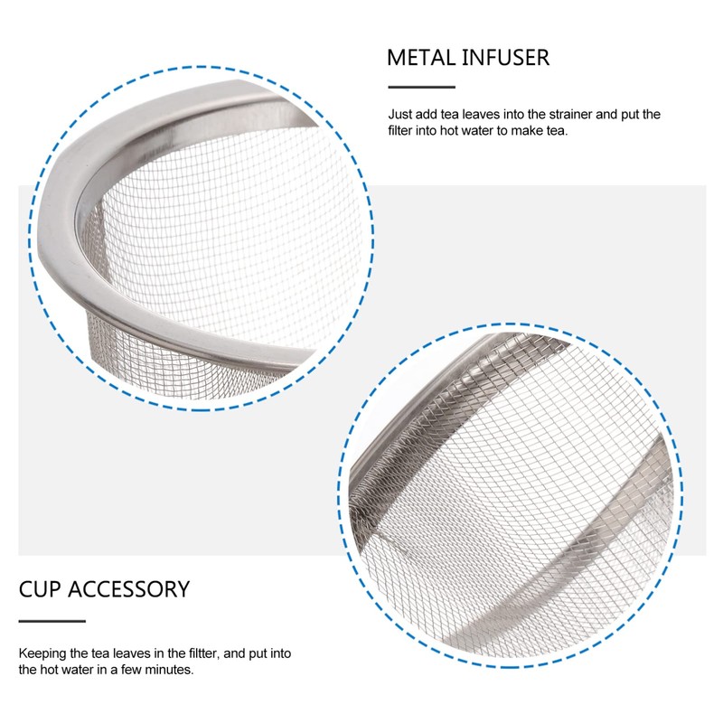 8Pcs Stainless Steel Tea Infuser Strainer for Loose Leaf Tea