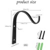 3 Pcs Hanging Basket Hooks, Brackets for Small Hanging Baskets