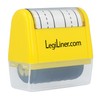 LEGILINER- 1/2" Double Stack Dashed Handwriting lines, Rolling, self-Inking Stamp.
