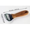 Traditional Coconut Scraper with Wooden Handle, Stainless Steel Blade, Kitchen