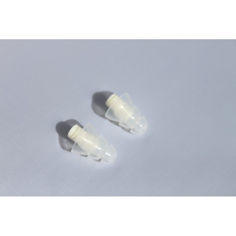 SpentShells® Reusable White/Clear Ear Plugs Noise Filtered Ear Plugs with