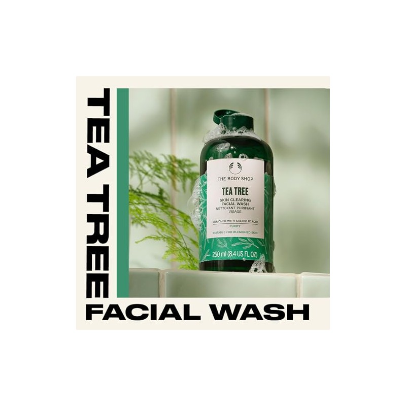 The Body Shop Limpiador facial de árbol de té, 8.4