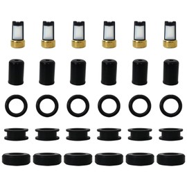 Zafina-UP Fuel Injector Repair Kit O-Rings, Pintle Caps, Filters 23209-65020 Fit for Toyota Truck 4 Runner 1988-1995 3.0L 3VZE