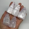 1pc, 2.2"-2.3", Natural Rough Solid Selenite (Satin Spar) Crystal Tower,