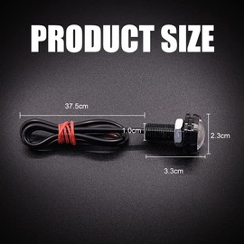 X-STYLE LED Daylight, Eagle Eye, Spotlight, 0.9 inches (23 mm), LED Bolt Type, Cow Eyes, Large Total, Waterproof, High Brightness, Recessed Type, For 12 V, Set of 4 (Yellow)