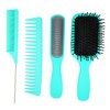 4Pcs Hair Brush Set Paddle Detangling Hair Brush Nine Rows