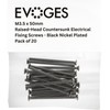 Evoges M3.5 x 50mm Long Raised Countersunk Slotted Head Electrical