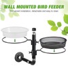 Urban Deco Wall Mounted Bird Feeder With Detachable Tray and