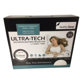Twin Healthy Sleep Ultra-Tech Tencel Fiber Waterproof mattress Protector  Size Twin