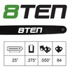 8TEN 42 Inch Chainsaw Guide Bar .063 3/8 135DL Chain