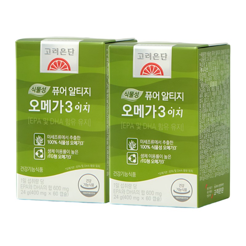 Goryeo Eundan Korea Eundan rTG Omega 3 Easy Vegetable 60