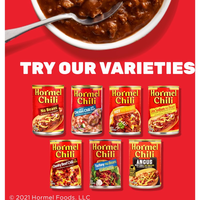Hormel Chili No Beans, 19 Ounce