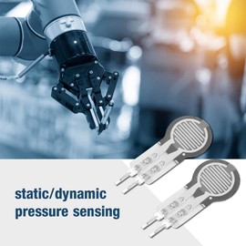 Luatoxry 2Pcs Force Sensitive Resistor, 20g~2kg Flexible Thin Film Pressure Sensor, DF9-16 Thin Pressure Sensitive Sensor for Bed Monitoring, Smart Switches, Smart Shoes, Counters