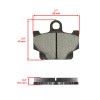 Caltric Front Brake Pads for Yamaha Xz550 Xz550R Vision 1982
