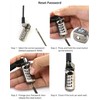 QWORK® Laptop Lock with T-Bar Locking Mechanism 4 Digit Password