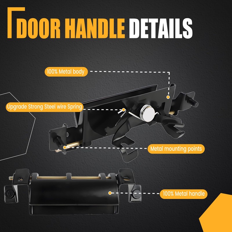 GSPSCN Tailgate Handle Assembly - Upgraded Metal - Exterior Rear