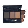 EONFAVE Augenbrauen Färben Braun, Matt Augenbrauenpuder, 3 Färben Eyebrow Powder,