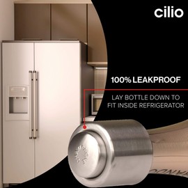 Cilio Stainless Steel Champagne Sealer, Bottle Stopper for Sealing Champagne Bottles, Pack of 2