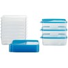 MiraHome Frischhaltedose Gefrierbehälter Austrian Quality 18x12x6,5cm 1L Rechteckig (10 STK)