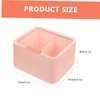 iplusmile Desktop Cotton Pad Holder Makeup Organizer Cover Dual-Compartment Storage