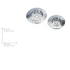 WENKO Drain Sieve-Set of 2, Silver Shiny, Ø 6 +