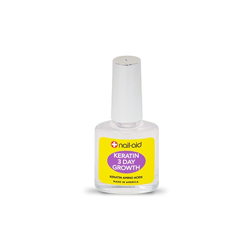NAIL-AID Keratin 3 Day Growth, Clear, 0.55 Fluid Ounce